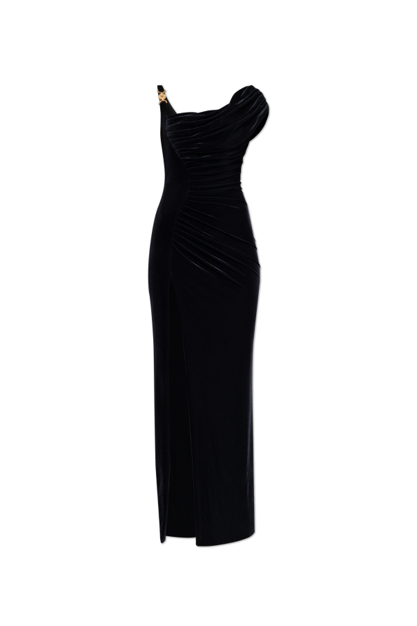 Velvet dress with draping od Versace