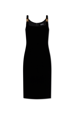 Samtkleid mit Trägern