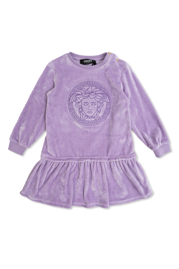 Versace Kids Velvet dress