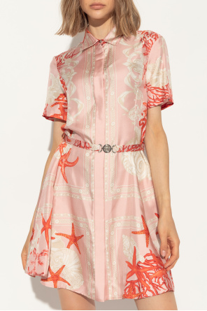 Versace Sukienka ze wzorem `Barocco Sea`