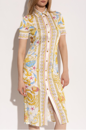Versace Vestido con estampado "Barocco"