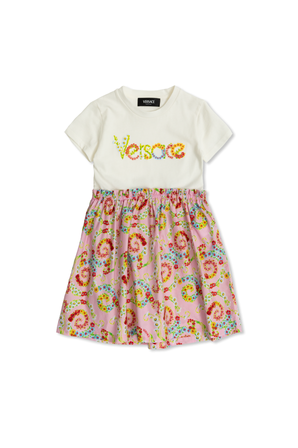 Versace Kids Dress with floral motif