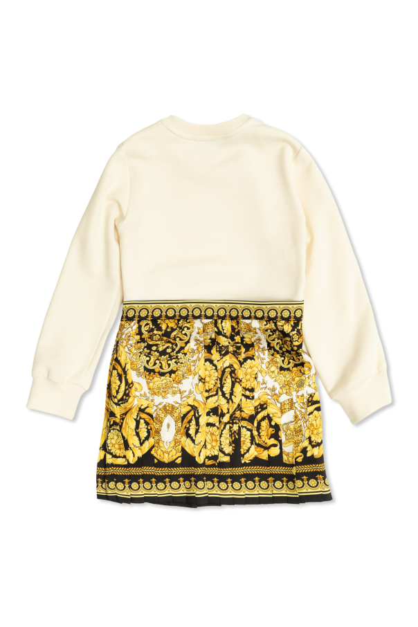 Versace Kids Kleid mit plissiertem Rock