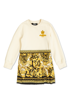 Vestido con falda plisada