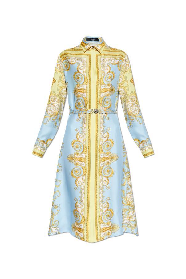 Silk dress with belt od Versace