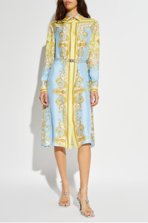 Versace Silk dress with belt