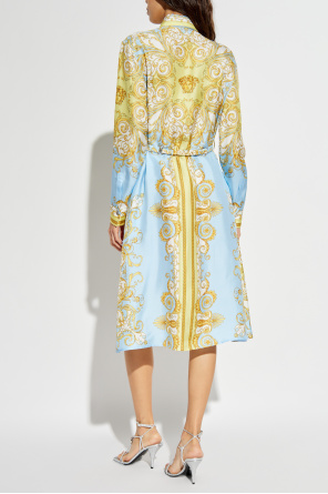 Versace Silk dress with belt