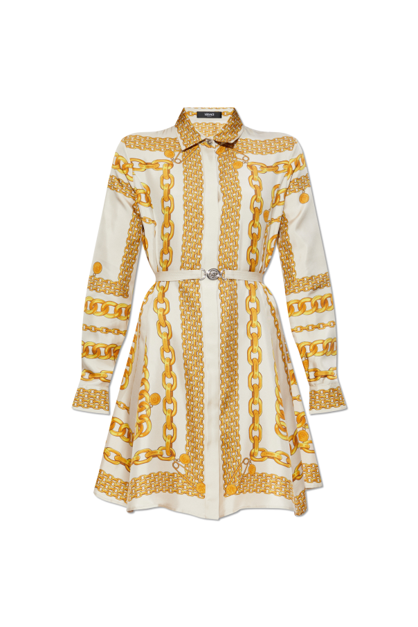 Dress with Gold Chain Stripes print, zdjęcie 1 Dress with Gold Chain Stripes print od Versace