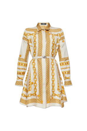 Sukienka z nadrukiem `Gold Chain Stripes`
