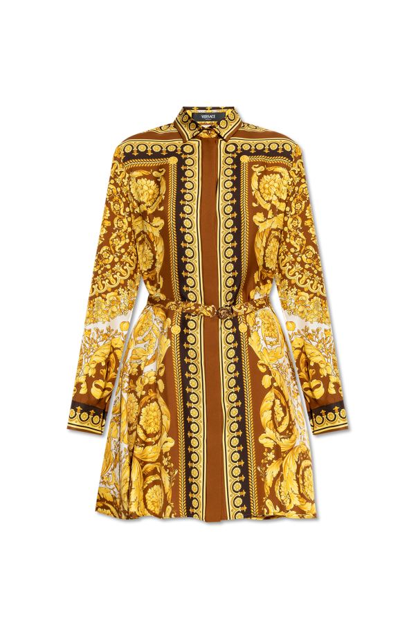 Silk dress with belt od Versace