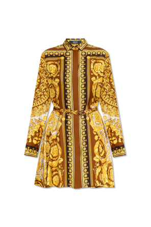 Silk dress with belt od Versace