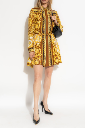Silk dress with belt od Versace