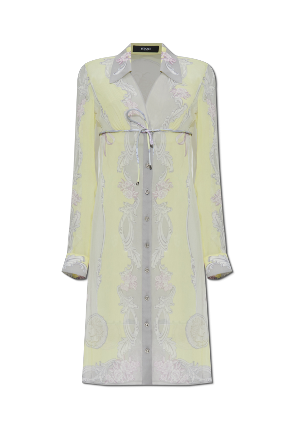 Versace Dress with Medusa Cameo print