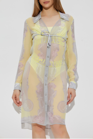 Versace Dress with Medusa Cameo print