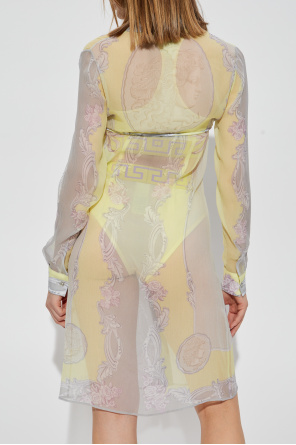 Versace Dress with Medusa Cameo print