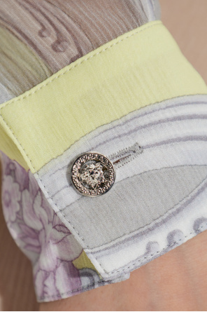 Versace Dress with Medusa Cameo print