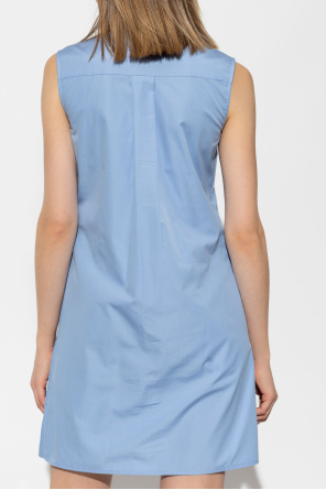 Versace Ärmelloses Baumwollkleid