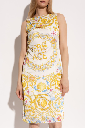 Versace Vestido con estampado "Underwater Barocco"