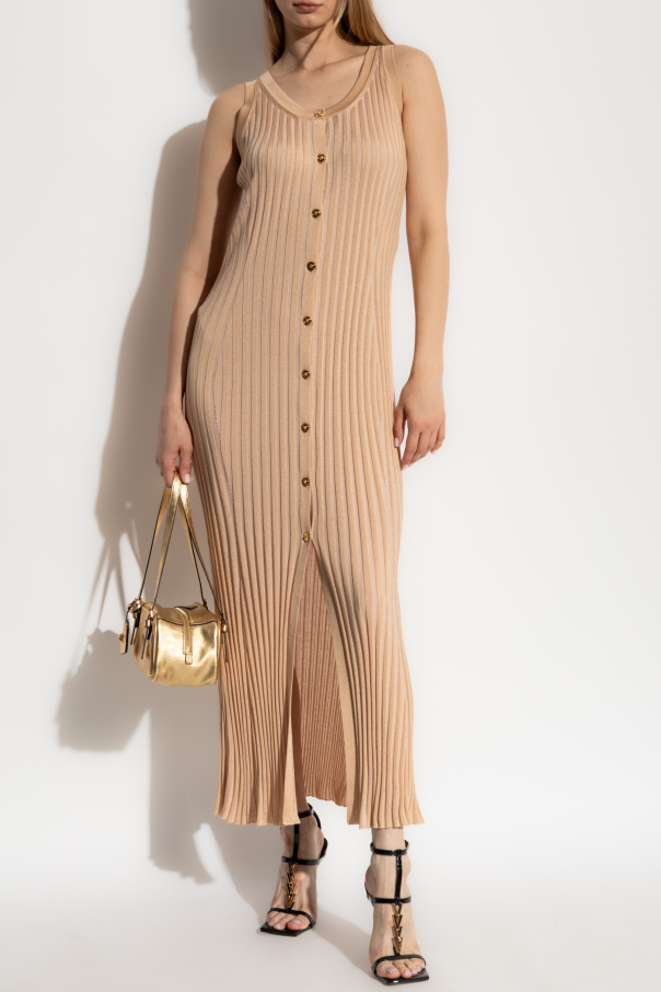 Versace Vestido acanalado sin mangas