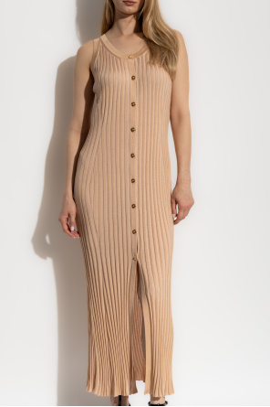 Versace Vestido acanalado sin mangas