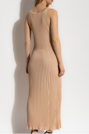 Versace Vestido acanalado sin mangas