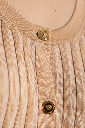 Versace Vestido acanalado sin mangas