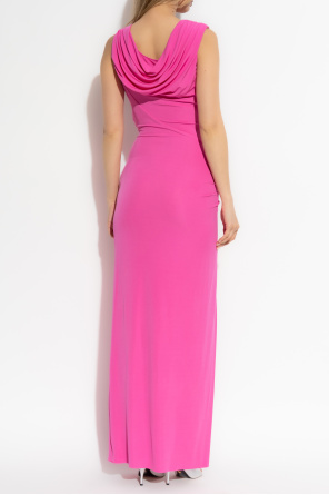 Versace Dress with decorative safety pin and draping