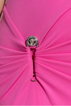 Versace Dress with decorative safety pin and draping
