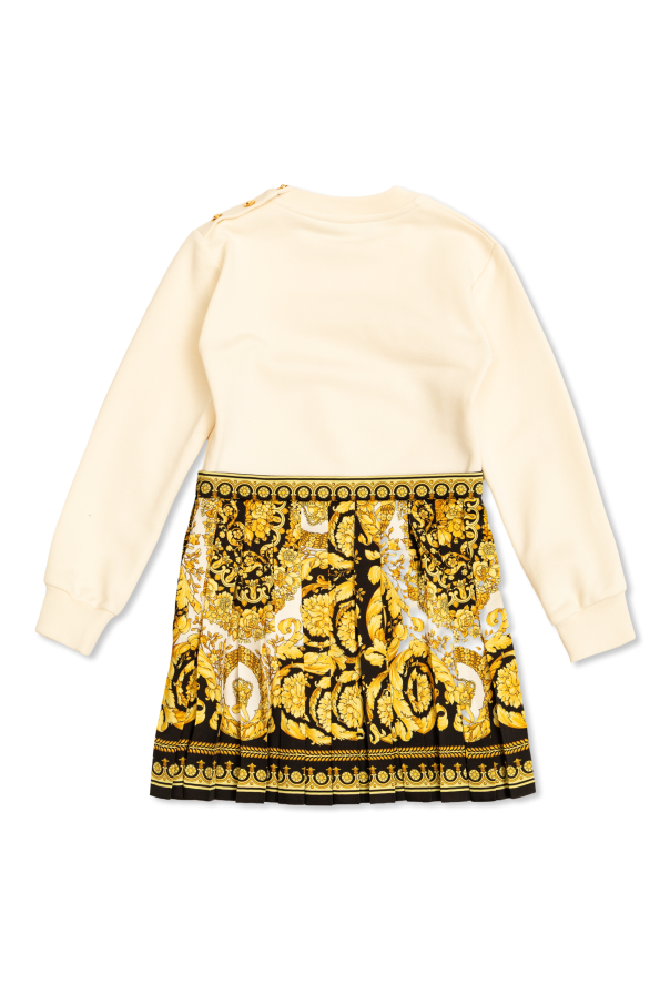 Versace Kids Kleid mit plissiertem Rock