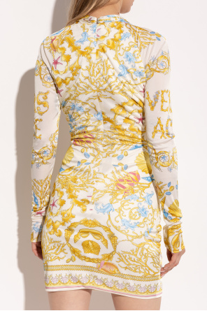 Versace Vestido con estampado "Underwater Barocco"