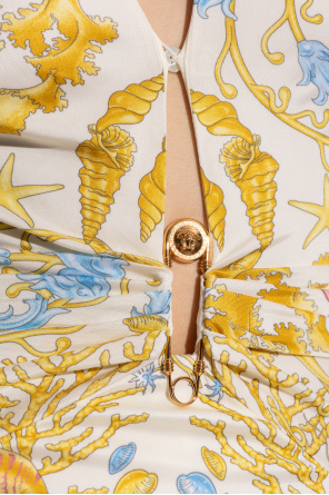 Versace Vestido con estampado "Underwater Barocco"