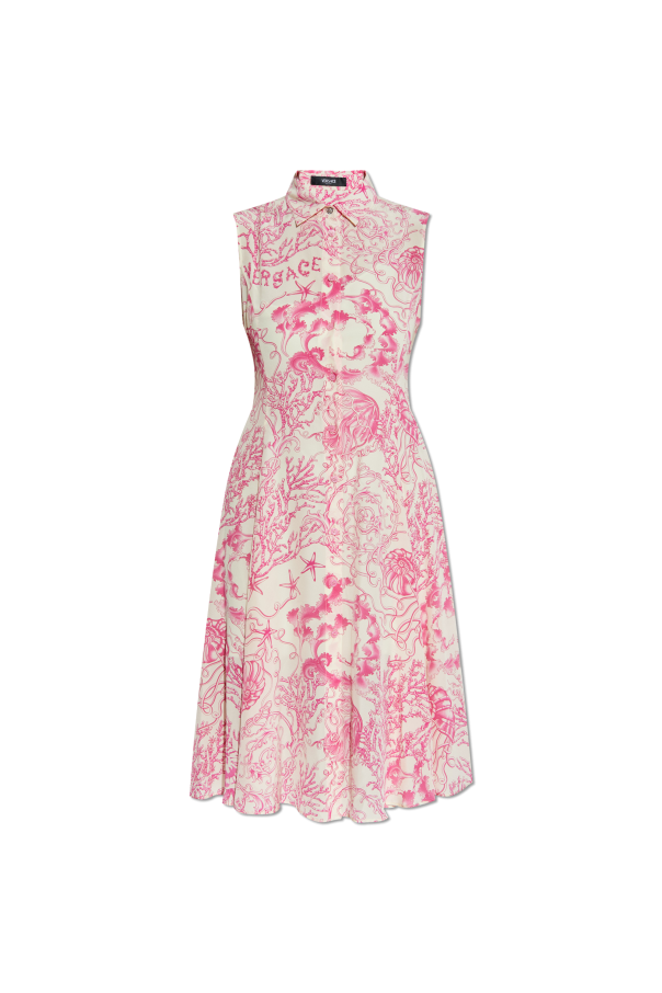 Silk dress with print od Versace