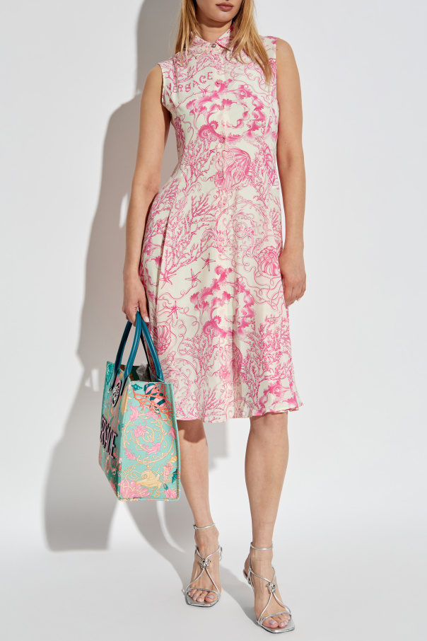 Versace Silk dress with print