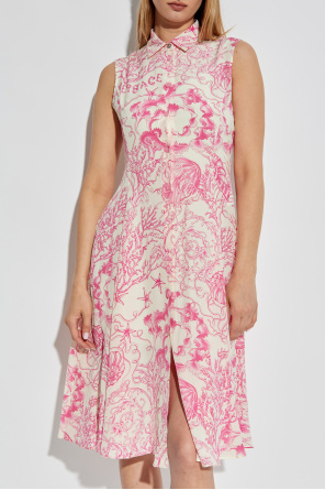 Versace Silk dress with print