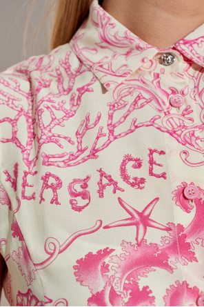 Versace Silk dress with print