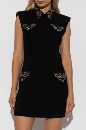 Versace Vestido con aplicaciones