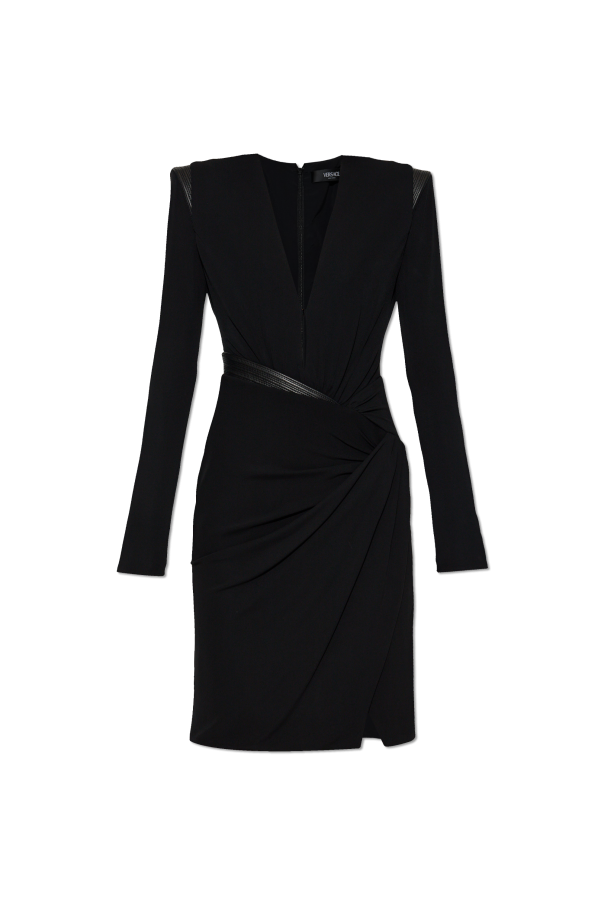 Dress with decorative draping od Versace