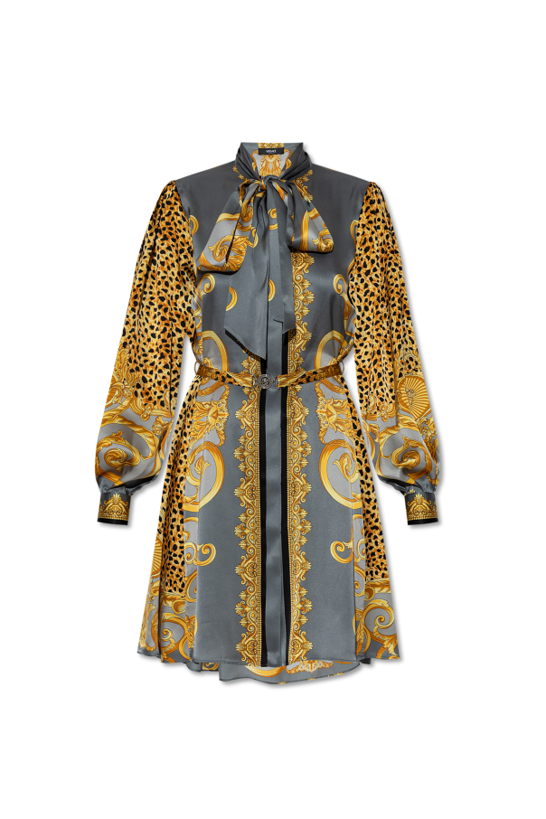 Silk dress with waist belt od Versace