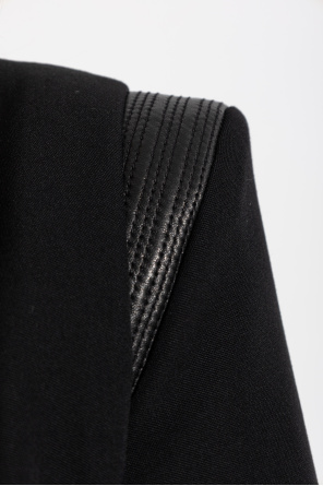 Versace Vestido con inserciones de cuero