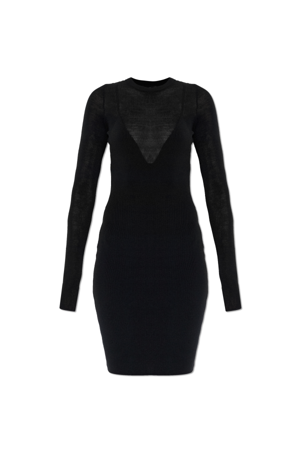 Dress with wool trim od Versace