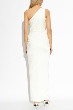 Versace One-shoulder satin dress