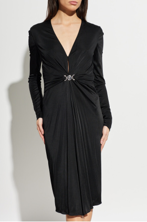 Versace Kleid mit dekorativer Drapierung in der Taille