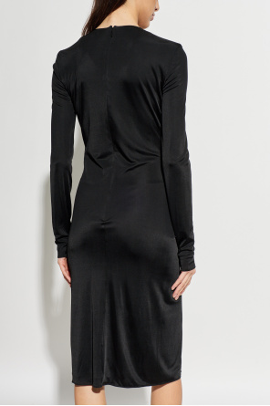 Versace Kleid mit dekorativer Drapierung in der Taille