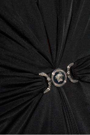 Versace Kleid mit dekorativer Drapierung in der Taille
