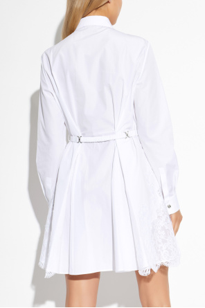 Versace Camisa con inserciones de encaje