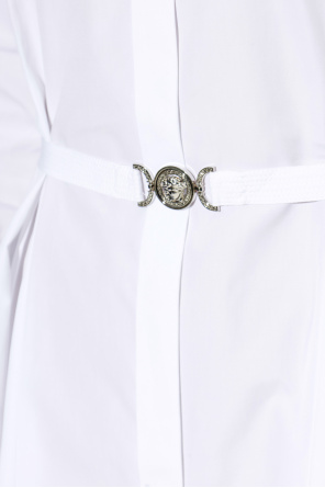 Versace Camisa con inserciones de encaje