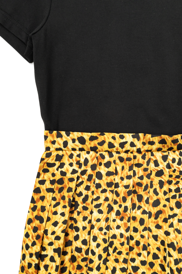 Versace Kids Kleid aus kombinierten Materialien