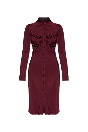 Vestido con drapeado decorativo