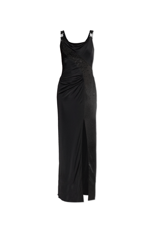 Versace Vestido con aplicaciones brillantes