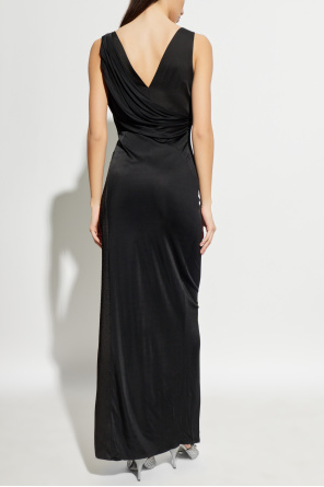 Versace Vestido con aplicaciones brillantes